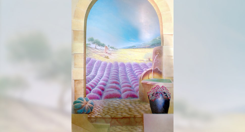 Theatral_Provence wall painting by Victor de France