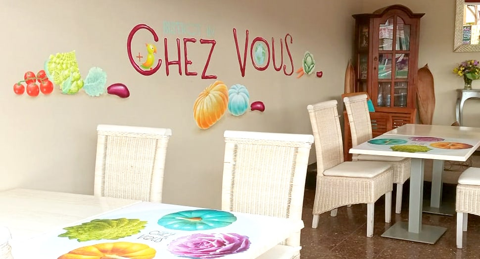 Chez_Vous wallpainting and Infography by Victor de France