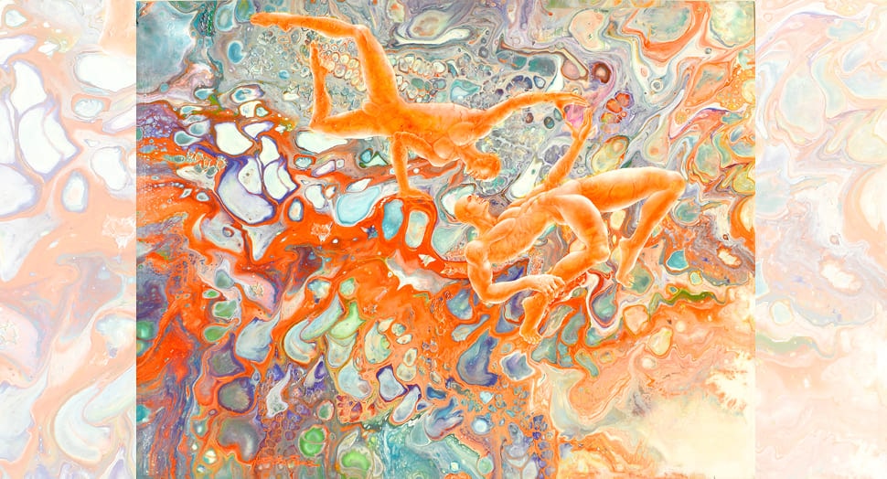 Danse de Vie sous un Ciel Organique - peinture par Victor de France